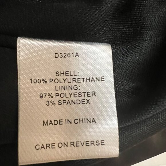 ALEXIA ADMOR Black Jacqueline Edgy Executive Vegan Leather Sheath Dress Size: 8 - Picture 11 of 12